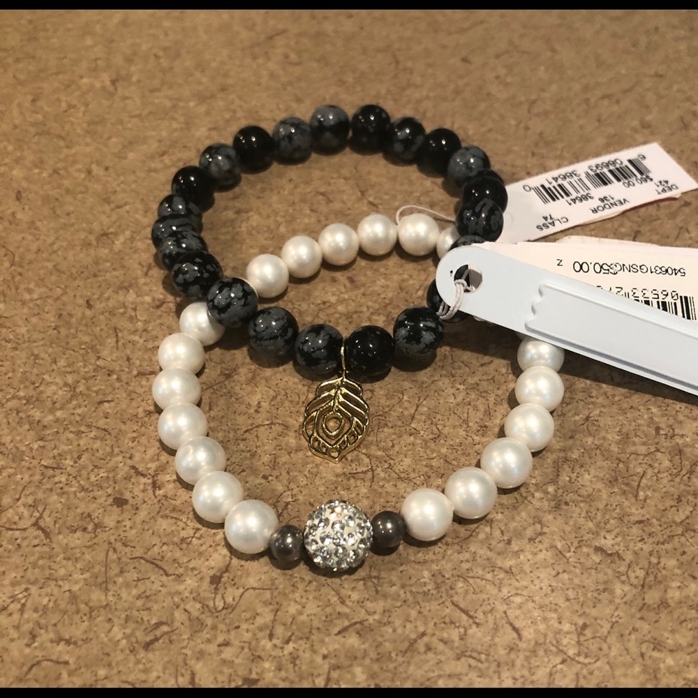 Set of 2 Lord & Taylor Stretch Bracelets